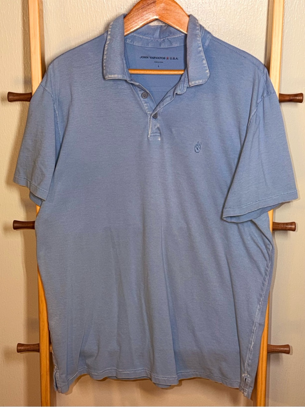 John Varvatos Sky Blue Men's Polo Shirt